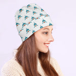 Smiley Shark Pattern Print Beanie