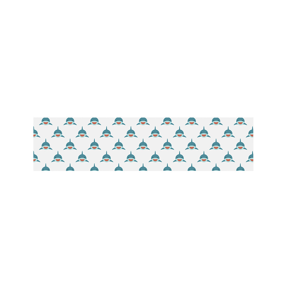 Smiley Shark Pattern Print Bed Runner