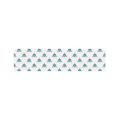 Smiley Shark Pattern Print Bed Runner