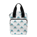 Smiley Shark Pattern Print Bible Tote Bag