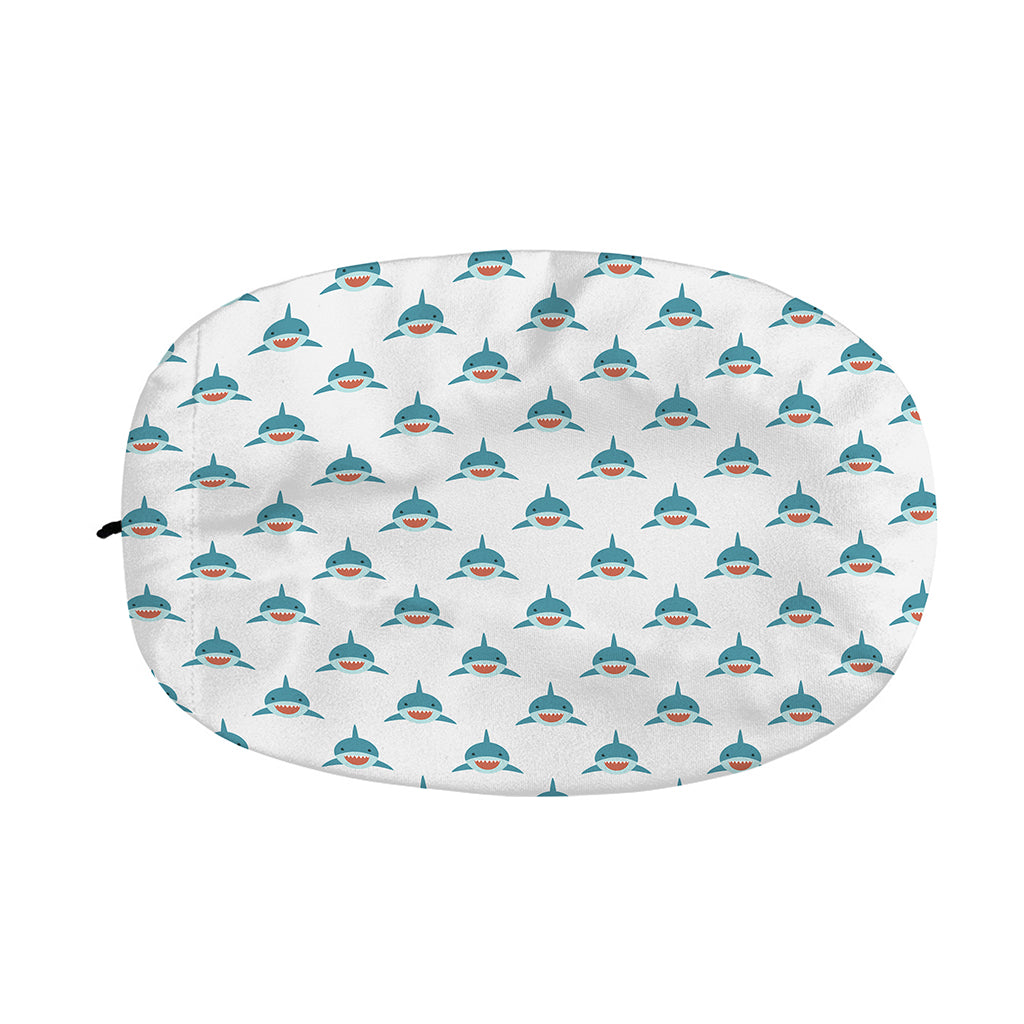 Smiley Shark Pattern Print Car Side Mirror Covers
