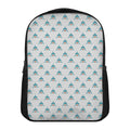 Smiley Shark Pattern Print Casual Backpack