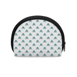 Smiley Shark Pattern Print Coin Purse