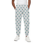 Smiley Shark Pattern Print Cotton Pants