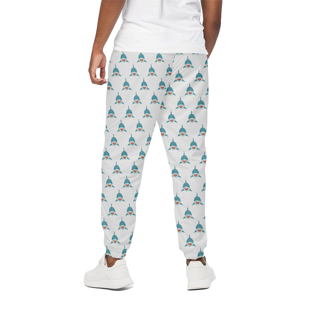 Smiley Shark Pattern Print Cotton Pants