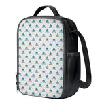 Smiley Shark Pattern Print Crossbody Lunch Bag