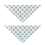 Smiley Shark Pattern Print Dog Bandana