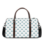 Smiley Shark Pattern Print Duffle Bag