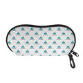 Smiley Shark Pattern Print Glasses Case