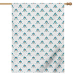 Smiley Shark Pattern Print House Flag