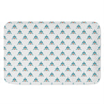 Smiley Shark Pattern Print Indoor Door Mat