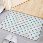 Smiley Shark Pattern Print Indoor Door Mat