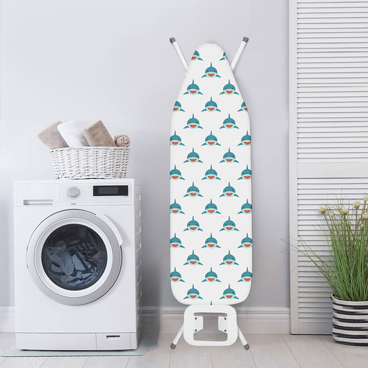 Smiley Shark Pattern Print Ironing Board Cover