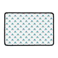 Smiley Shark Pattern Print Kitchen Mat
