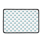 Smiley Shark Pattern Print Kitchen Mat