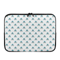 Smiley Shark Pattern Print Laptop Sleeve