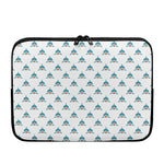 Smiley Shark Pattern Print Laptop Sleeve