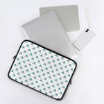 Smiley Shark Pattern Print Laptop Sleeve