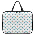 Smiley Shark Pattern Print Laptop Sleeve With Handle
