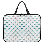 Smiley Shark Pattern Print Laptop Sleeve With Handle
