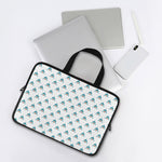 Smiley Shark Pattern Print Laptop Sleeve With Handle