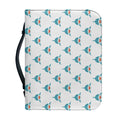 Smiley Shark Pattern Print Leather Bible Cover