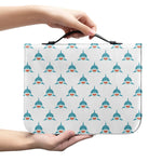 Smiley Shark Pattern Print Leather Bible Cover