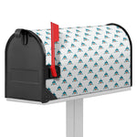 Smiley Shark Pattern Print Mailbox Cover