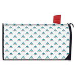 Smiley Shark Pattern Print Mailbox Cover