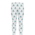 Smiley Shark Pattern Print Men's Leggings