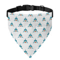 Smiley Shark Pattern Print Over The Collar Dog Bandana