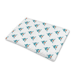 Smiley Shark Pattern Print Pet Cooling Mat Cover
