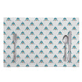 Smiley Shark Pattern Print Placemat