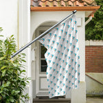 Smiley Shark Pattern Print Polyester Flag