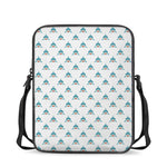 Smiley Shark Pattern Print Rectangular Crossbody Bag