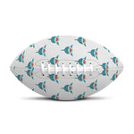 Smiley Shark Pattern Print Rugby Ball