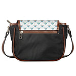 Smiley Shark Pattern Print Saddle Bag