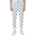 Smiley Shark Pattern Print Joggers
