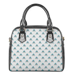 Smiley Shark Pattern Print Shoulder Handbag