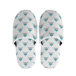 Smiley Shark Pattern Print Slippers