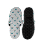 Smiley Shark Pattern Print Slippers