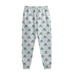 Smiley Shark Pattern Print Sweatpants
