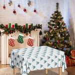 Smiley Shark Pattern Print Tablecloth