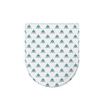 Smiley Shark Pattern Print Toilet Lid Cover