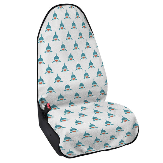 Smiley Shark Pattern Print Waterproof Car Seat Cover