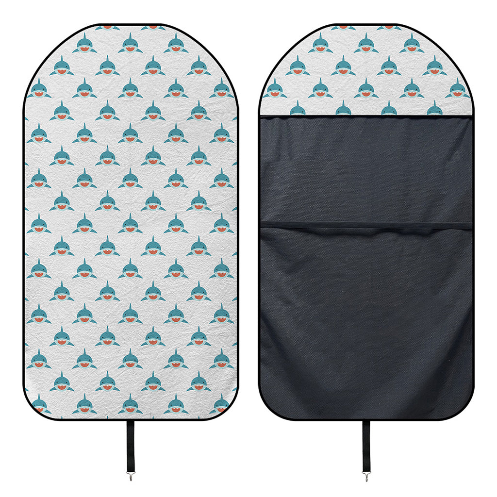 Smiley Shark Pattern Print Waterproof Car Seat Cover