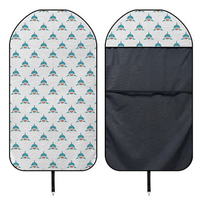 Smiley Shark Pattern Print Waterproof Car Seat Cover