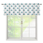 Smiley Shark Pattern Print Window Valance