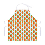 Smiling Carrot Pattern Print Adjustable Apron