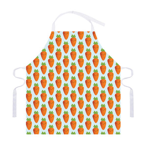 Smiling Carrot Pattern Print Adjustable Apron